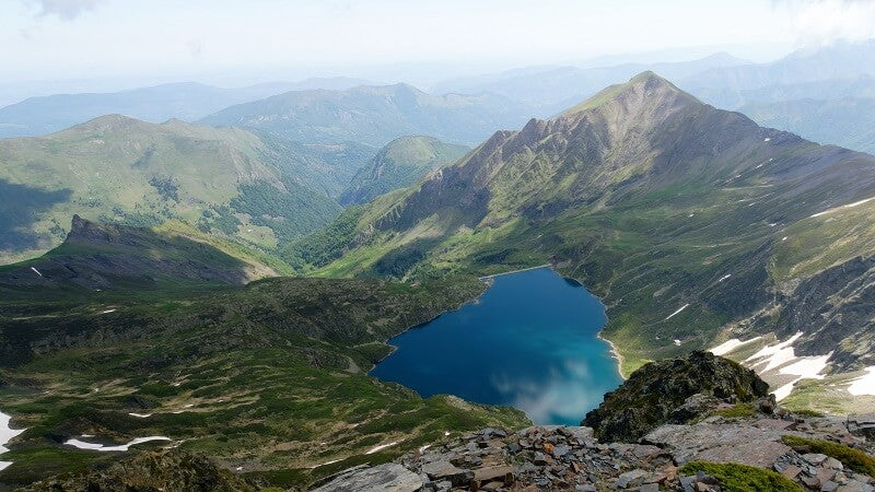 Le pic de Crabère dans les Pyrénées