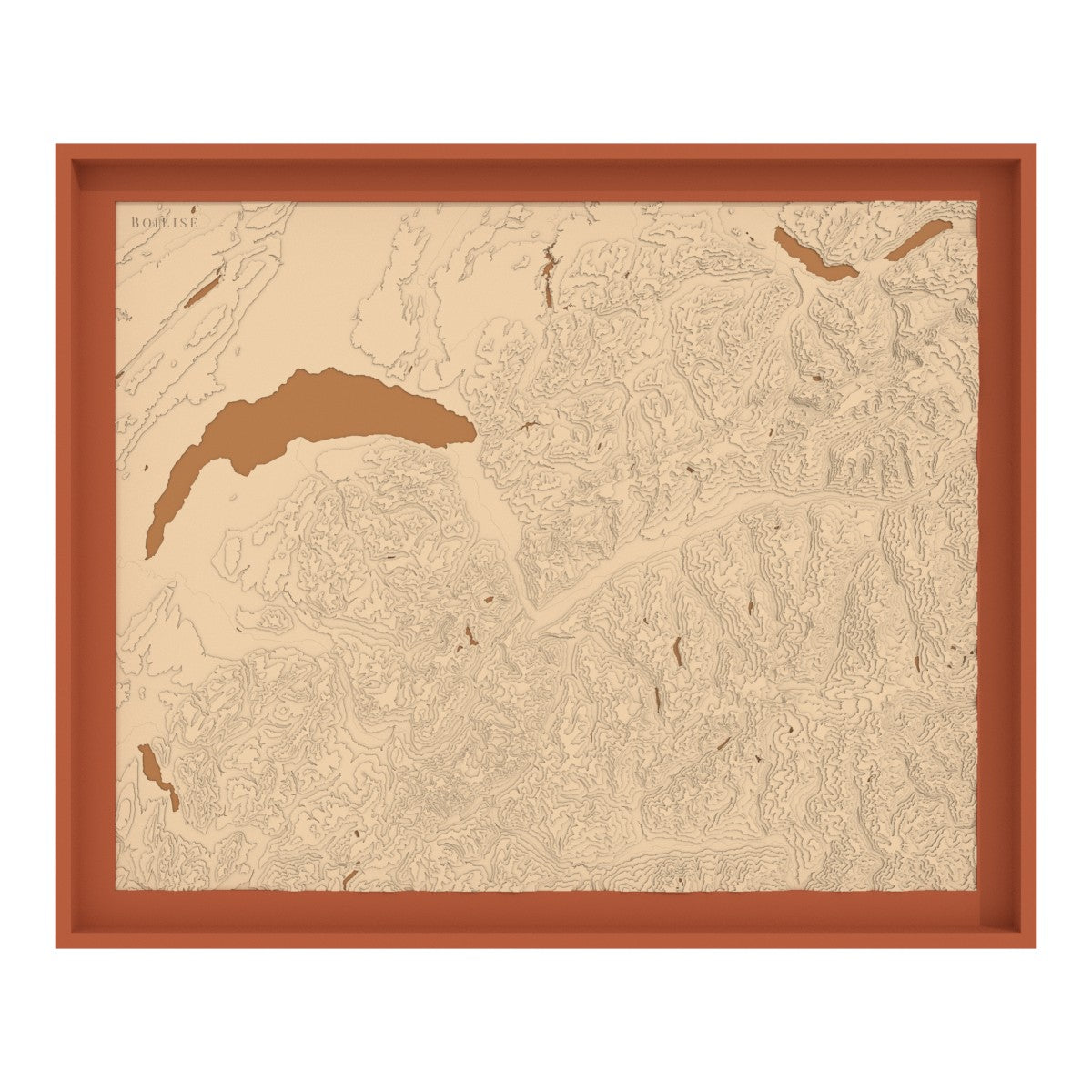 Carte du Chablais, des Alpes valaisannes et bernoises