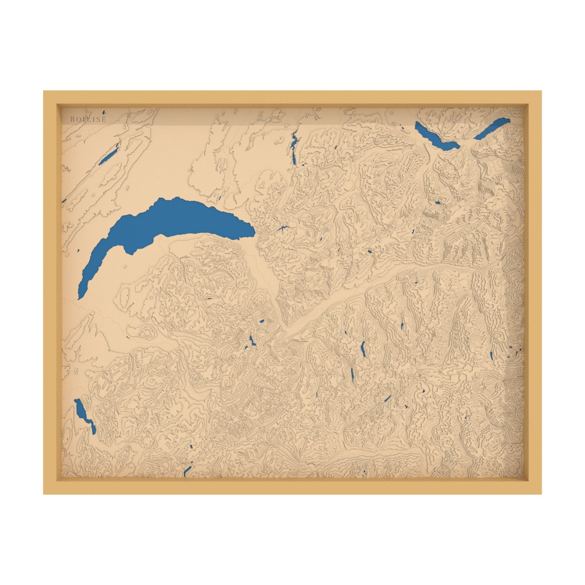 Carte du Chablais, des Alpes valaisannes et bernoises