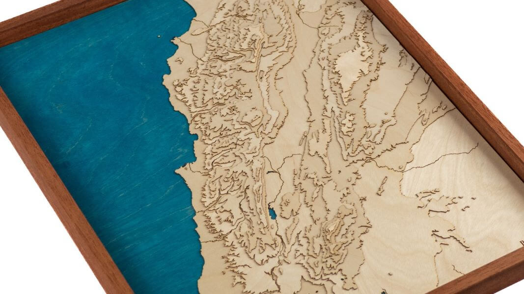 Carte topographique du Liban