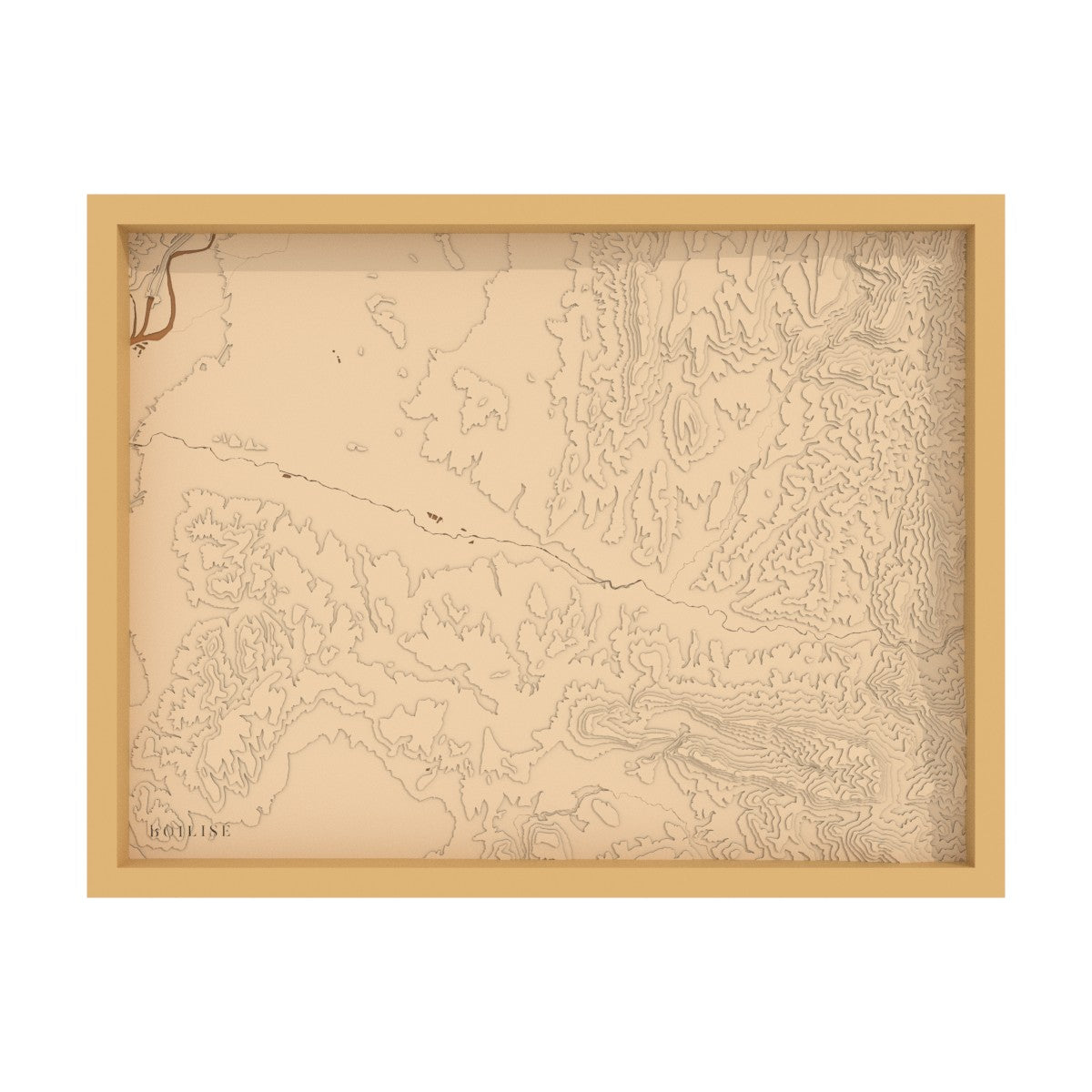 Map of the Drôme valley