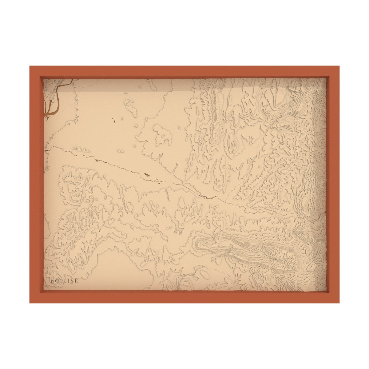Map of the Drôme valley