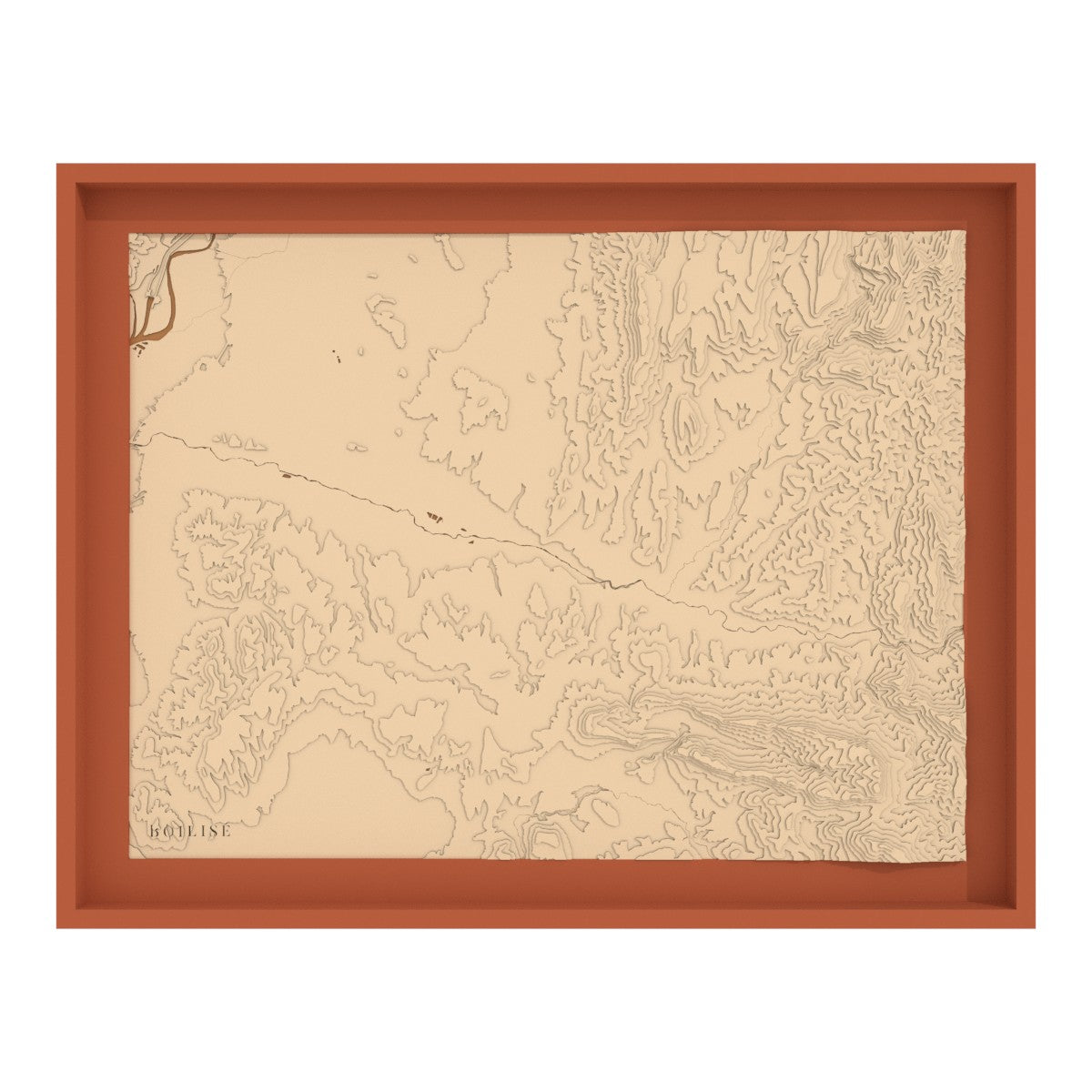 Map of the Drôme valley