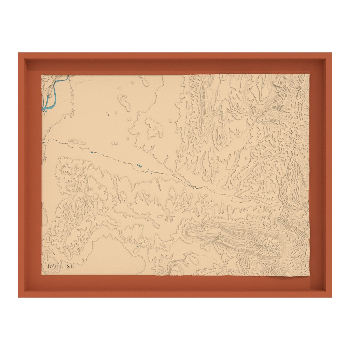Map of the Drôme valley