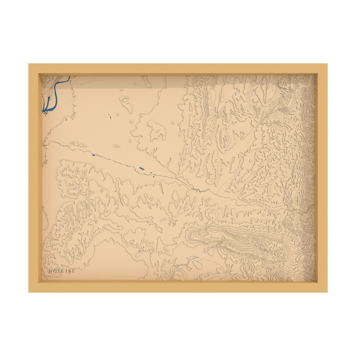 Map of the Drôme valley