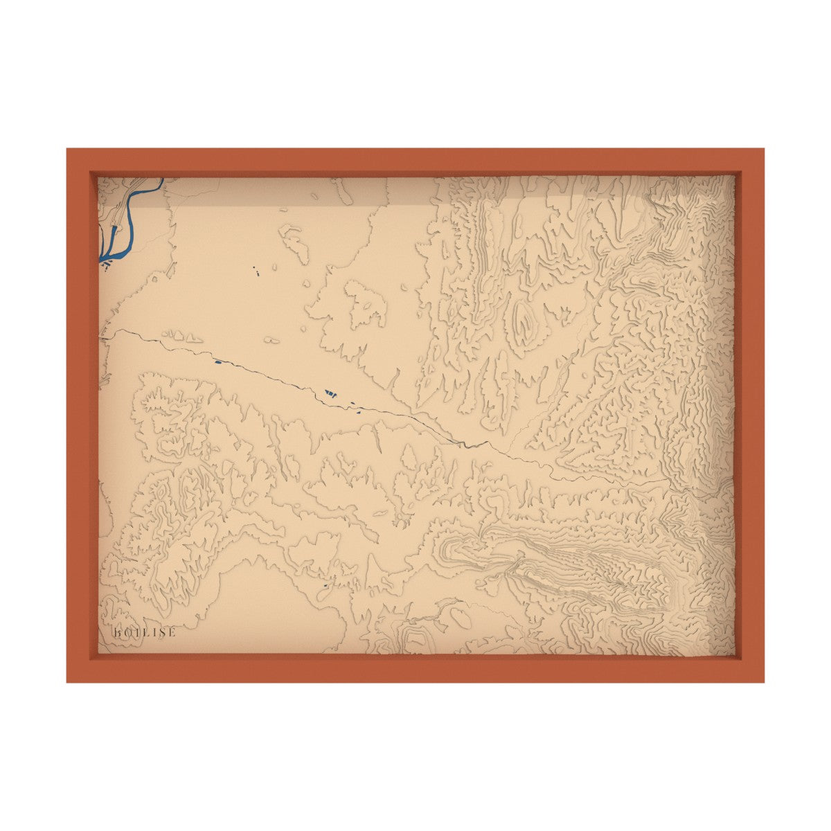 Map of the Drôme valley