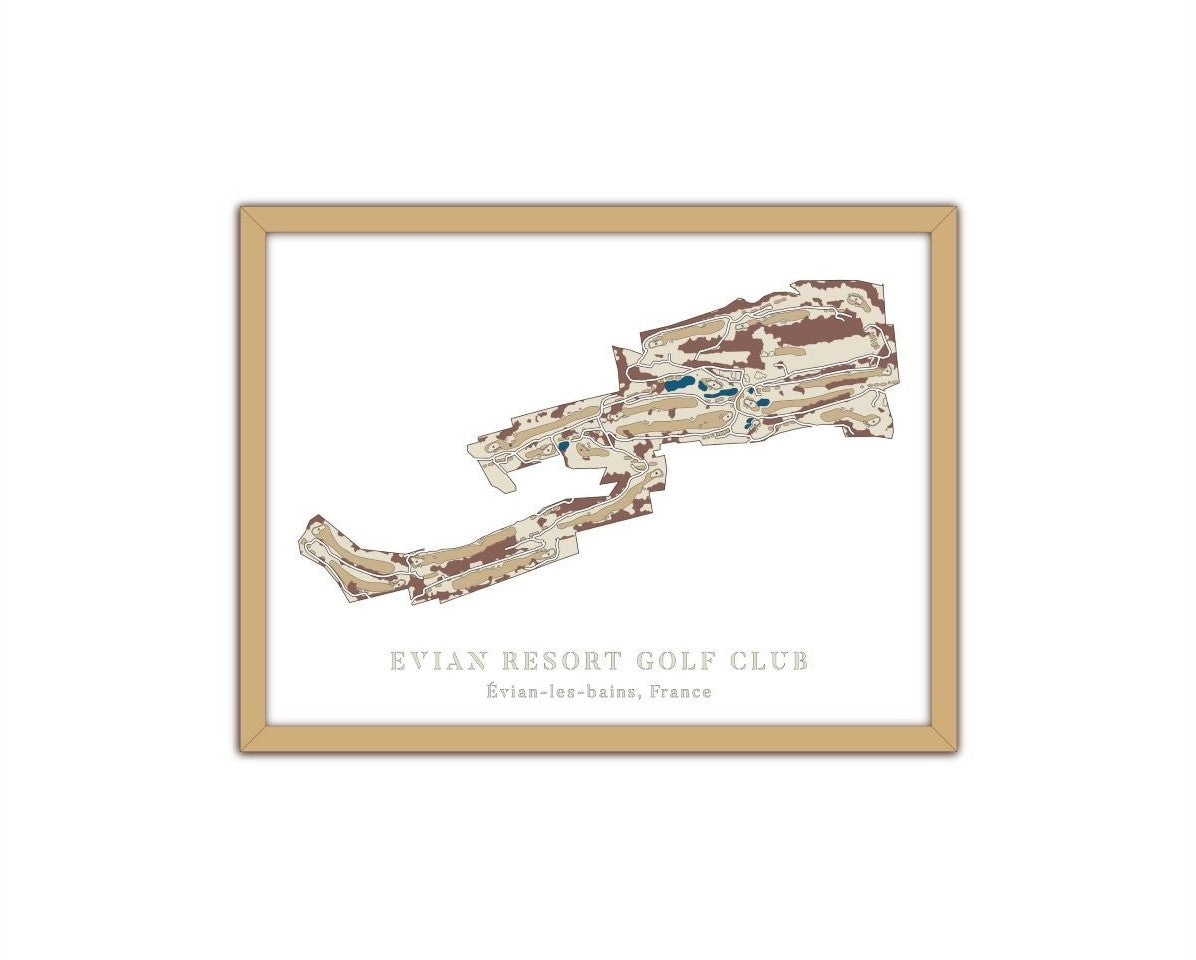 Parcours de golf en bois, taille 30 x 40 cm