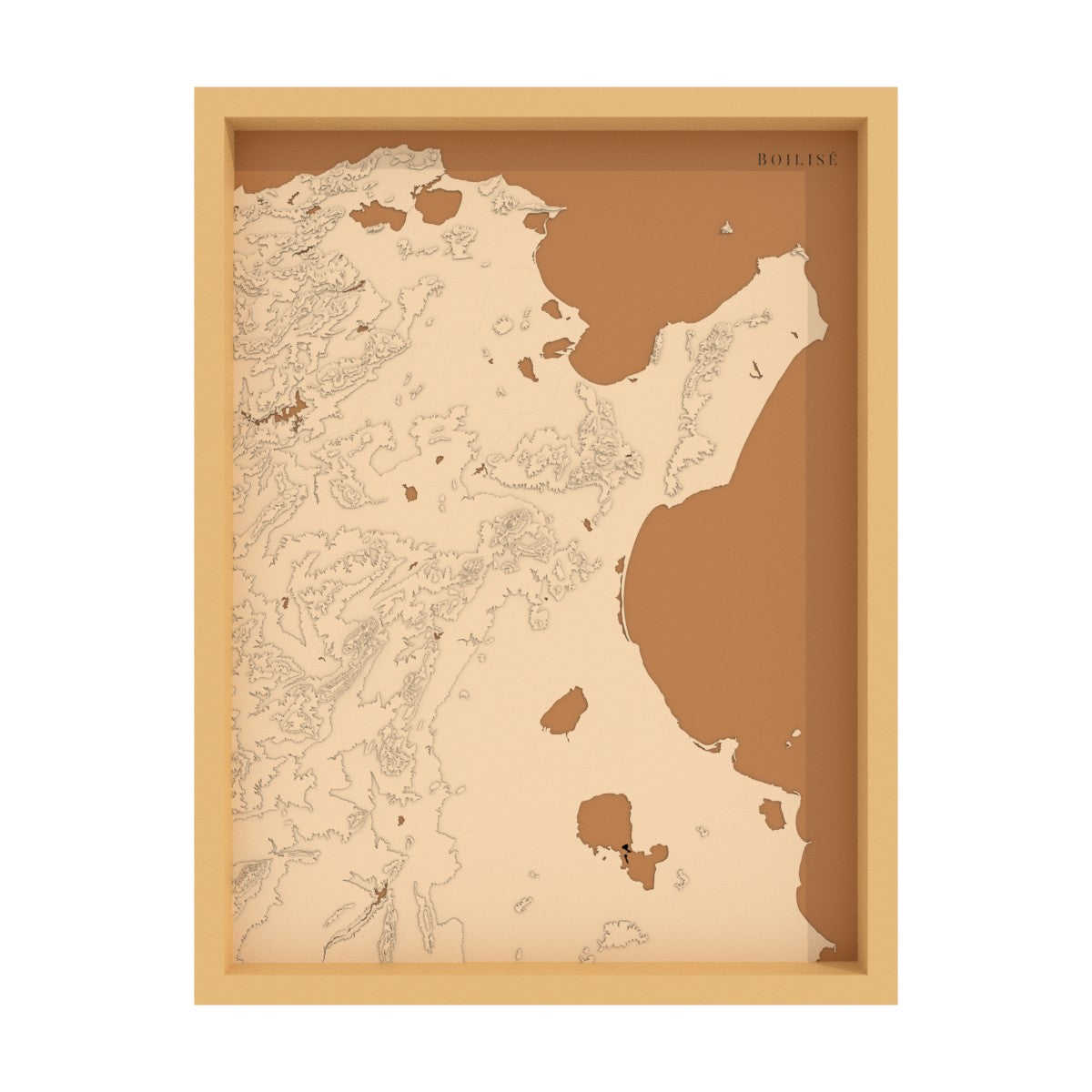 Map of the Gulfs of Tunis and Hammamet