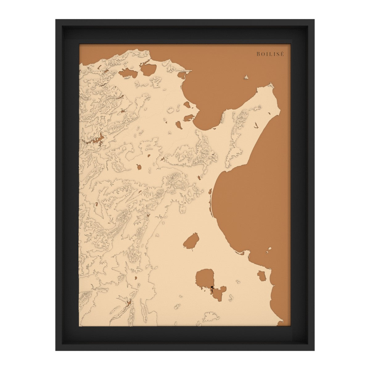 Map of the Gulfs of Tunis and Hammamet