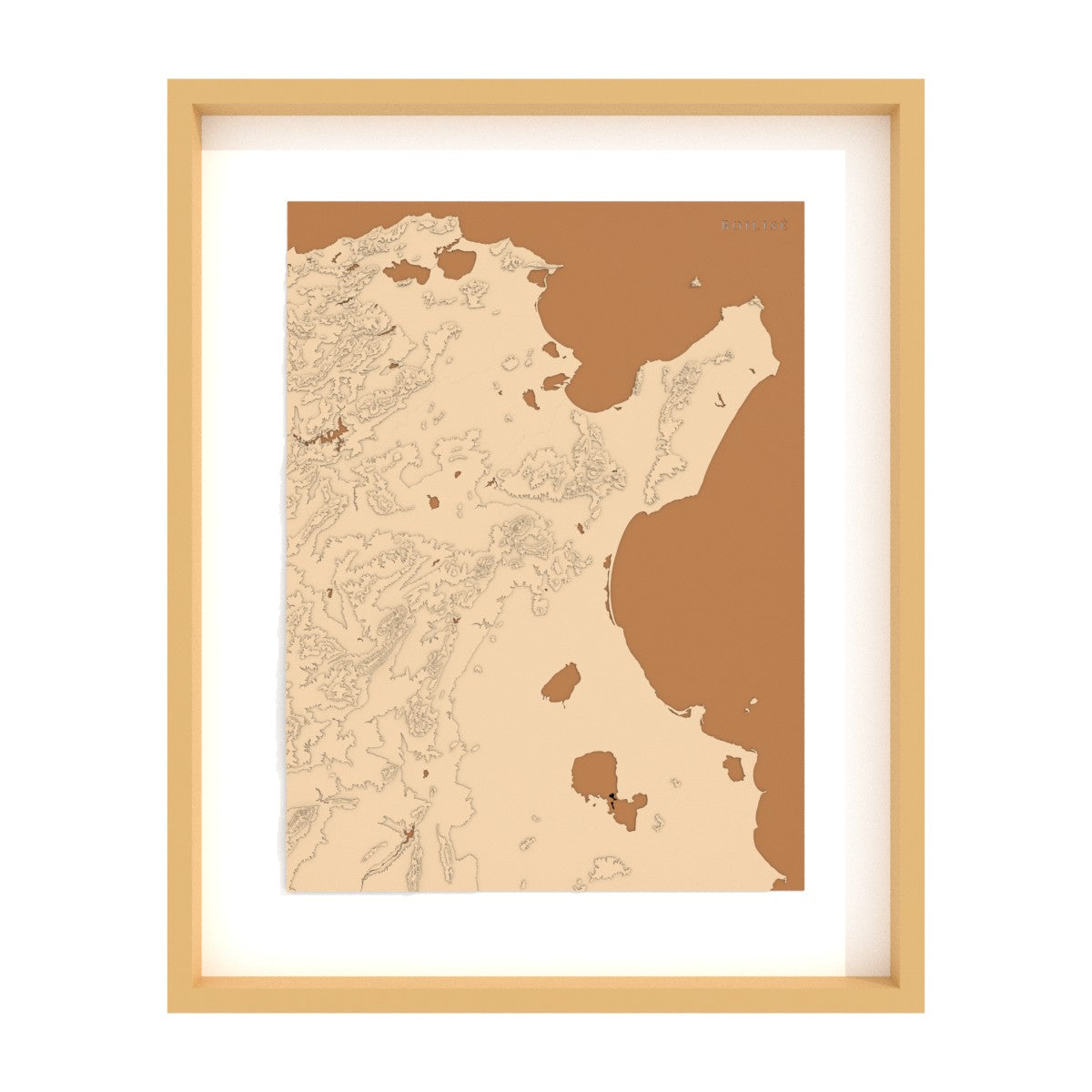 Map of the Gulfs of Tunis and Hammamet