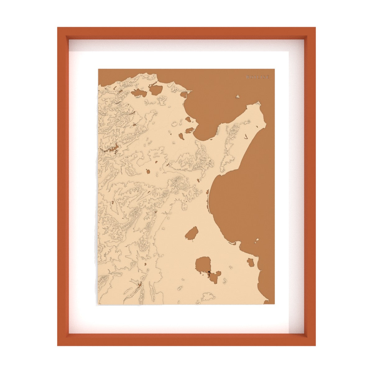 Map of the Gulfs of Tunis and Hammamet