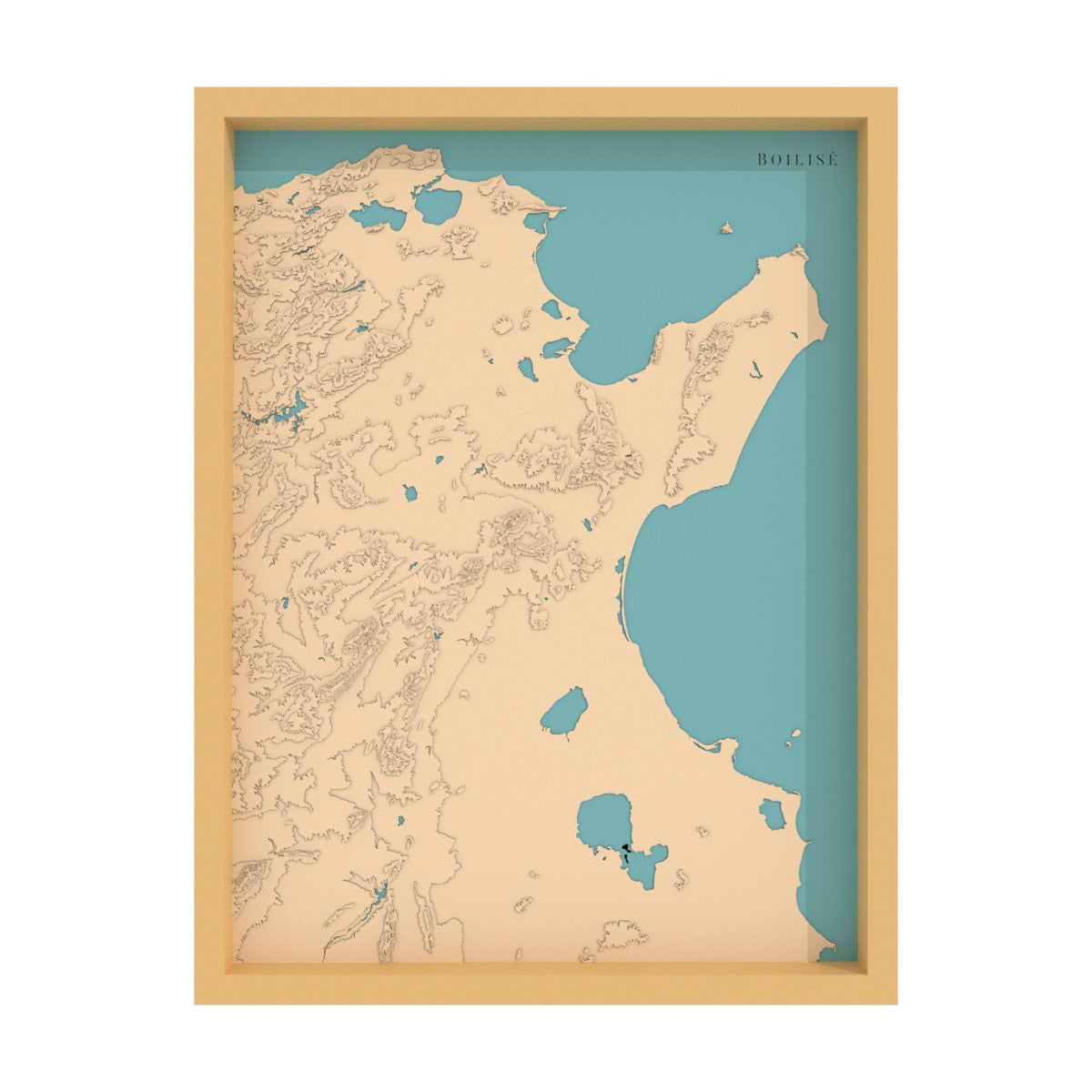 Map of the Gulfs of Tunis and Hammamet