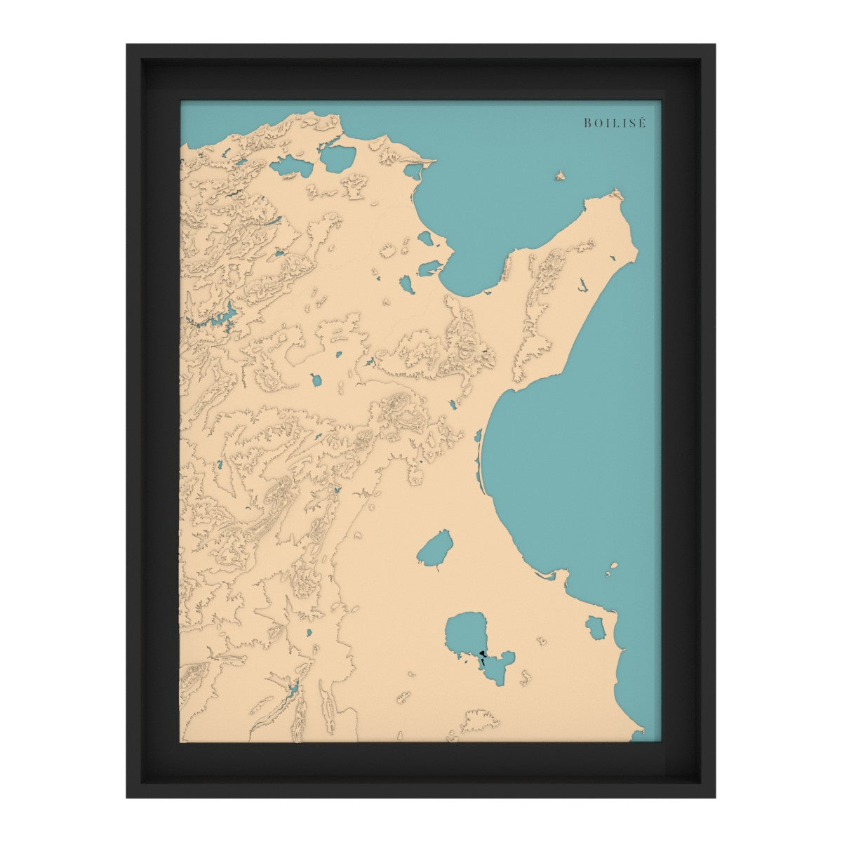 Map of the Gulfs of Tunis and Hammamet