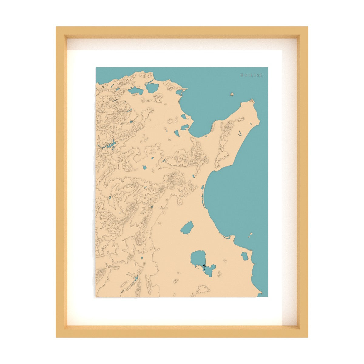 Map of the Gulfs of Tunis and Hammamet
