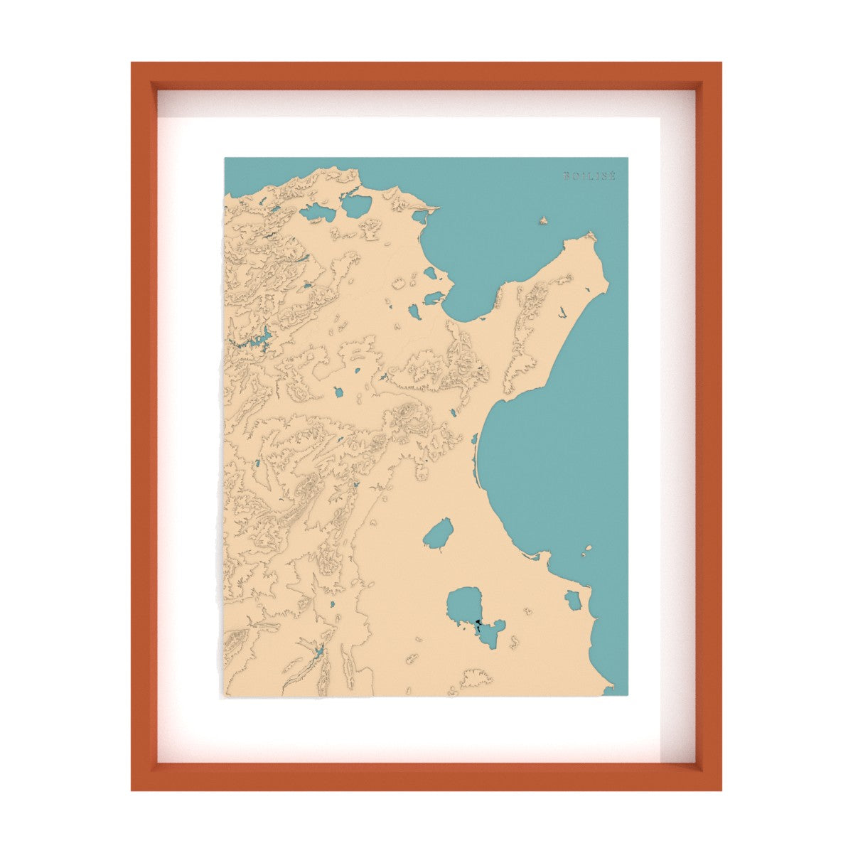Map of the Gulfs of Tunis and Hammamet
