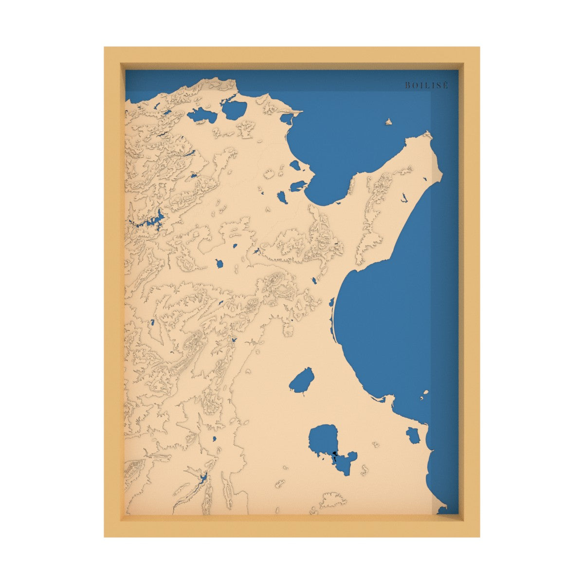 Map of the Gulfs of Tunis and Hammamet