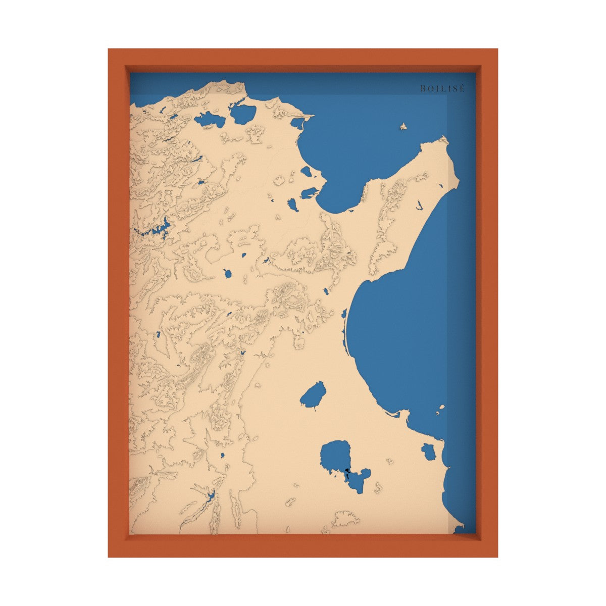 Map of the Gulfs of Tunis and Hammamet