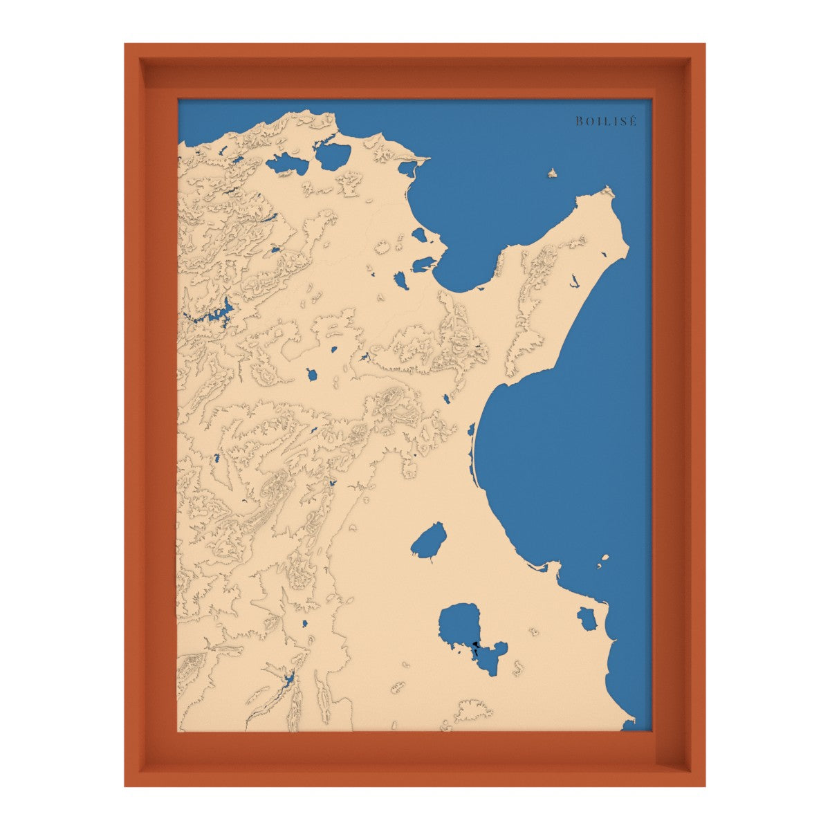 Map of the Gulfs of Tunis and Hammamet
