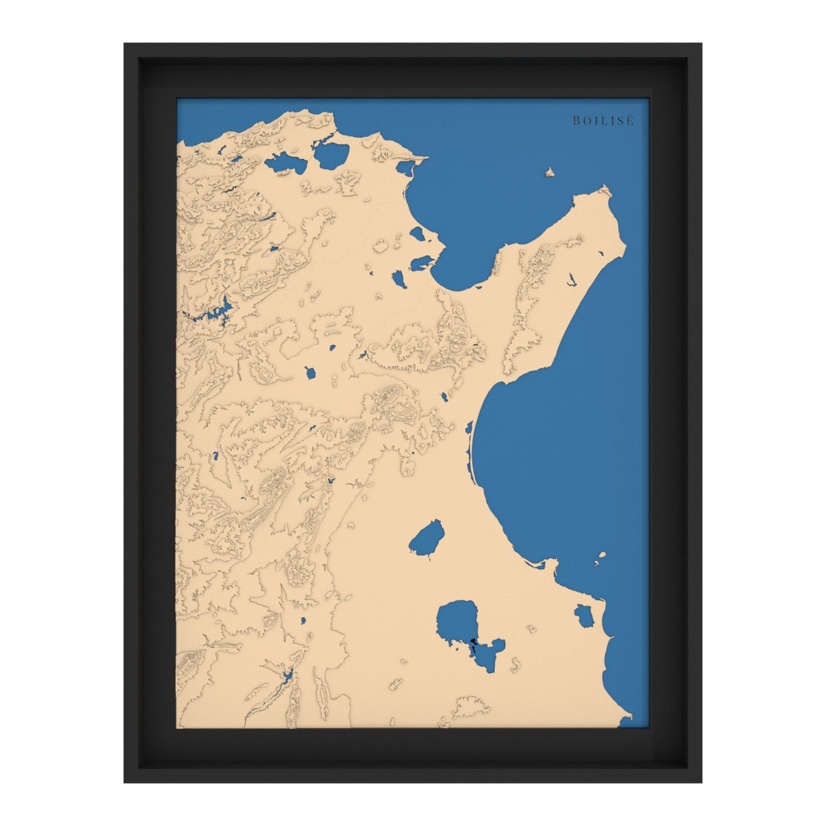Map of the Gulfs of Tunis and Hammamet
