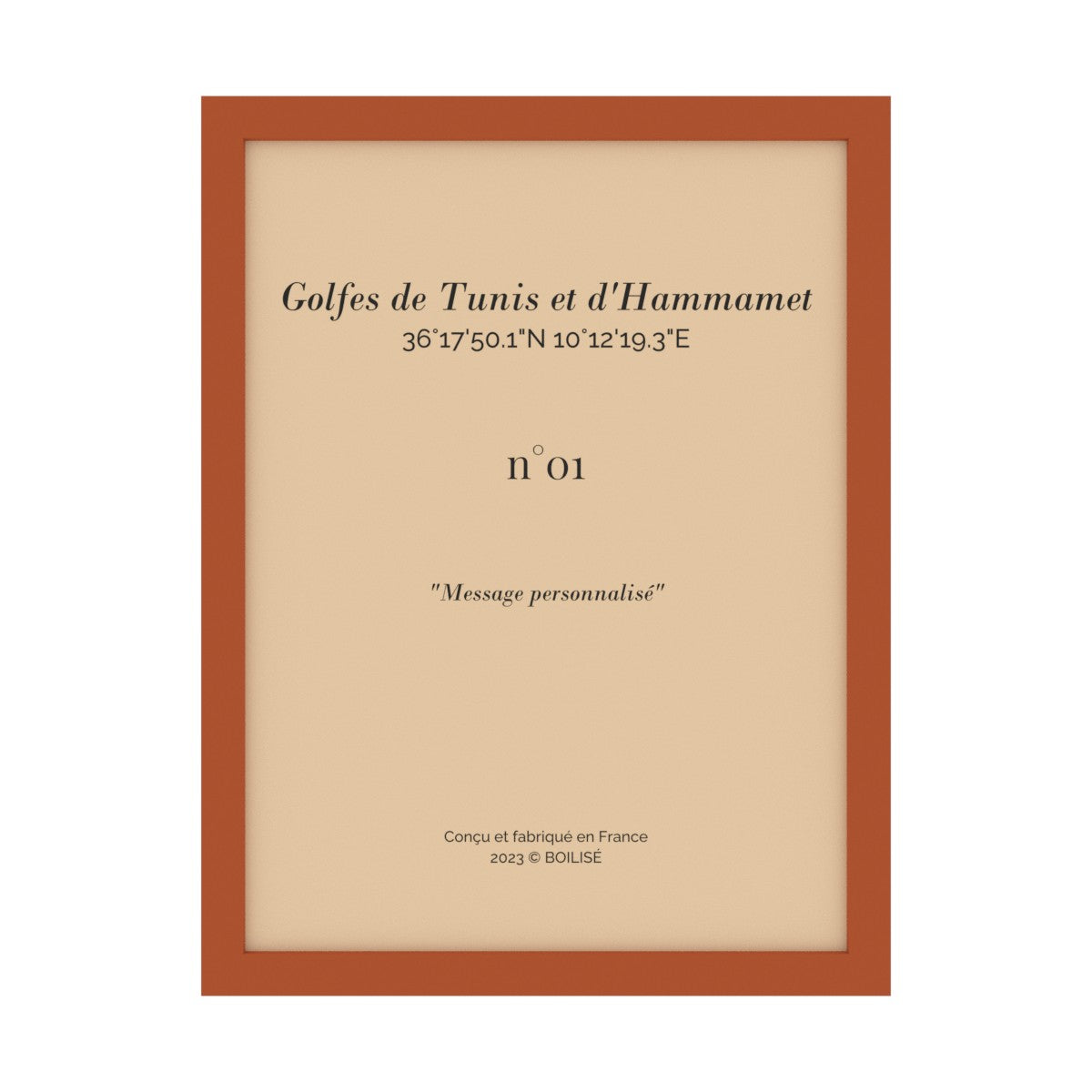 Map of the Gulfs of Tunis and Hammamet