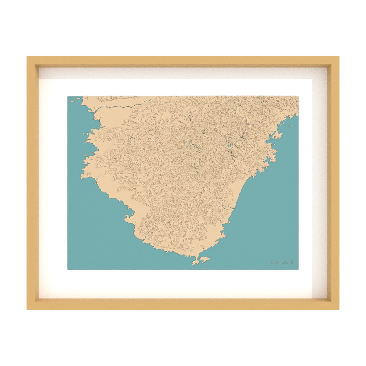 Map of Kii Peninsula (Japan)