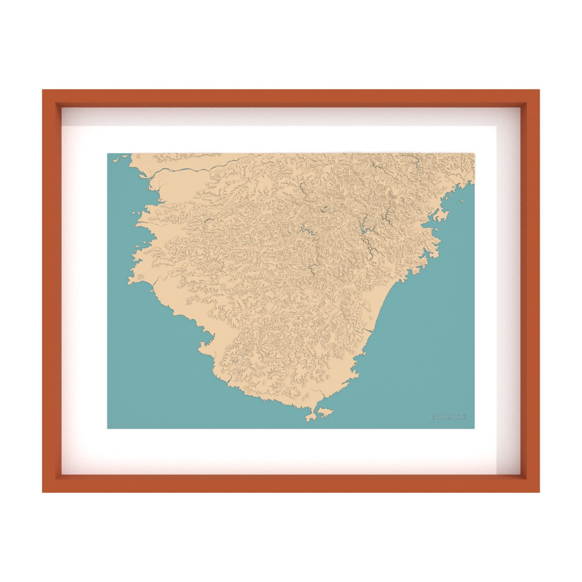 Map of Kii Peninsula (Japan)