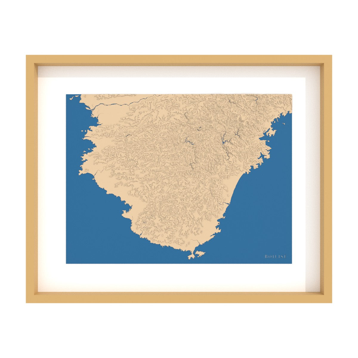 Map of Kii Peninsula (Japan)