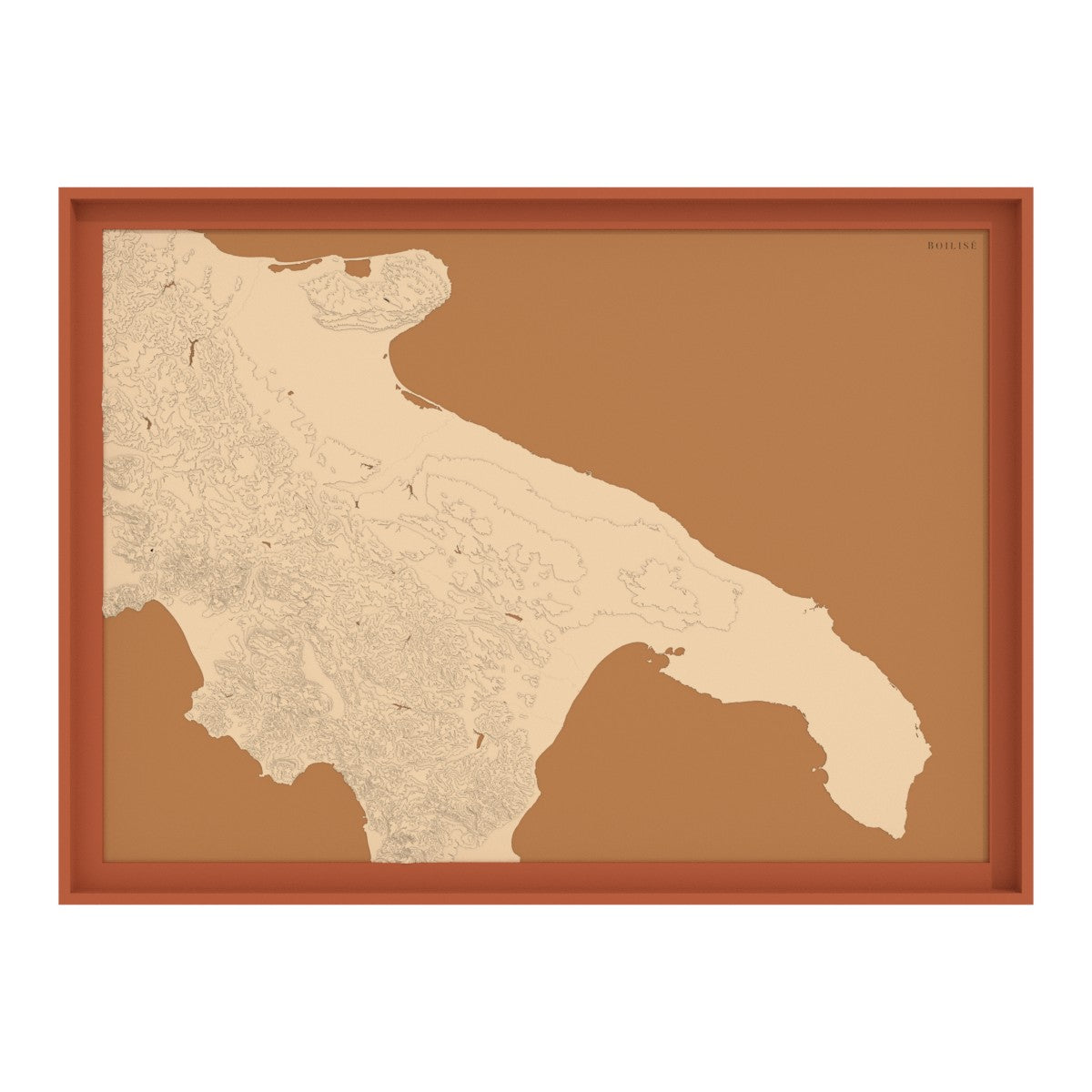 Carte des Pouilles (Italie)