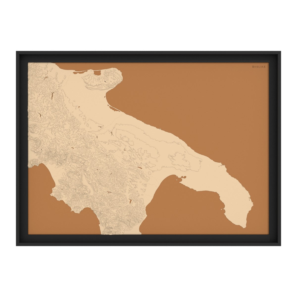 Carte des Pouilles (Italie)