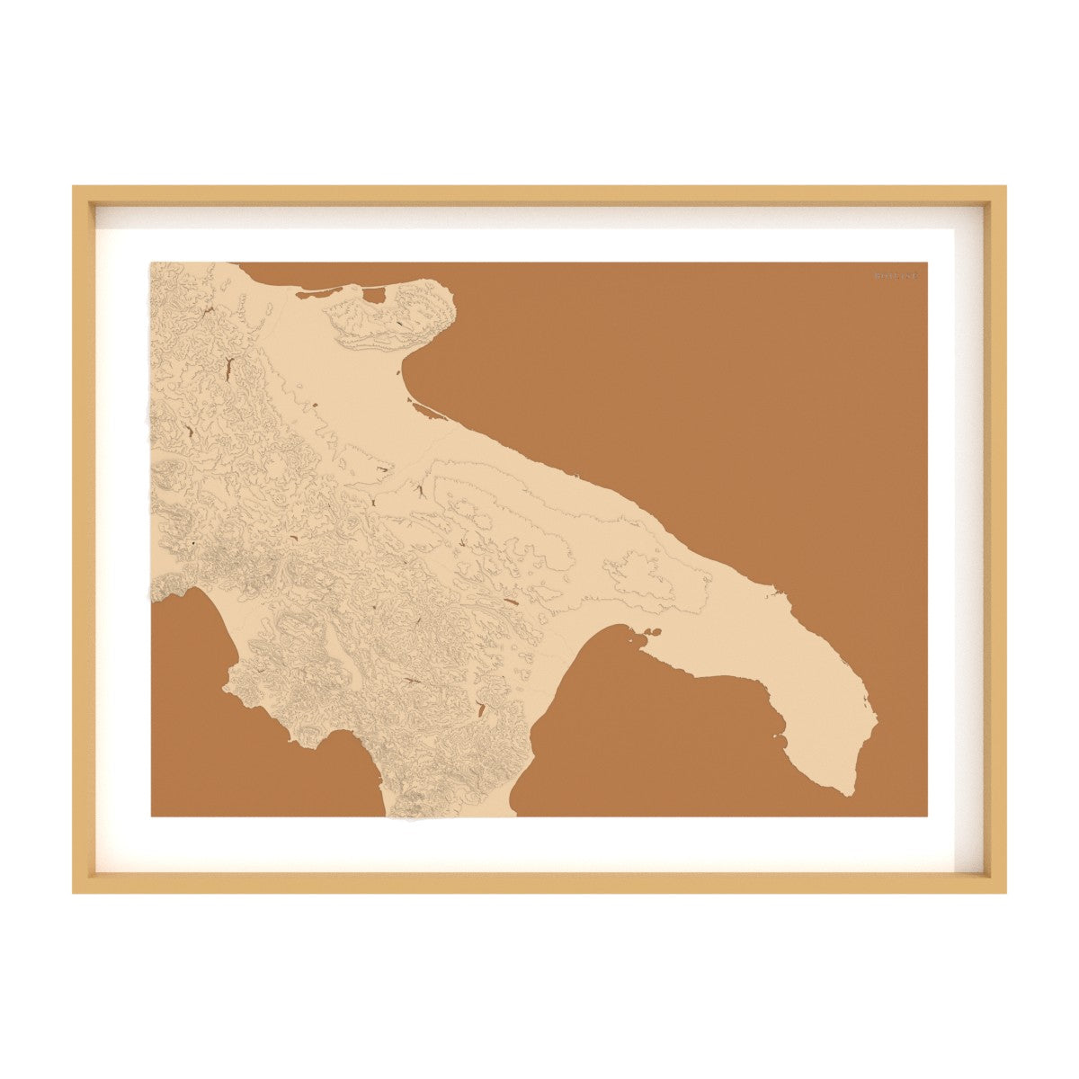 Carte des Pouilles (Italie)
