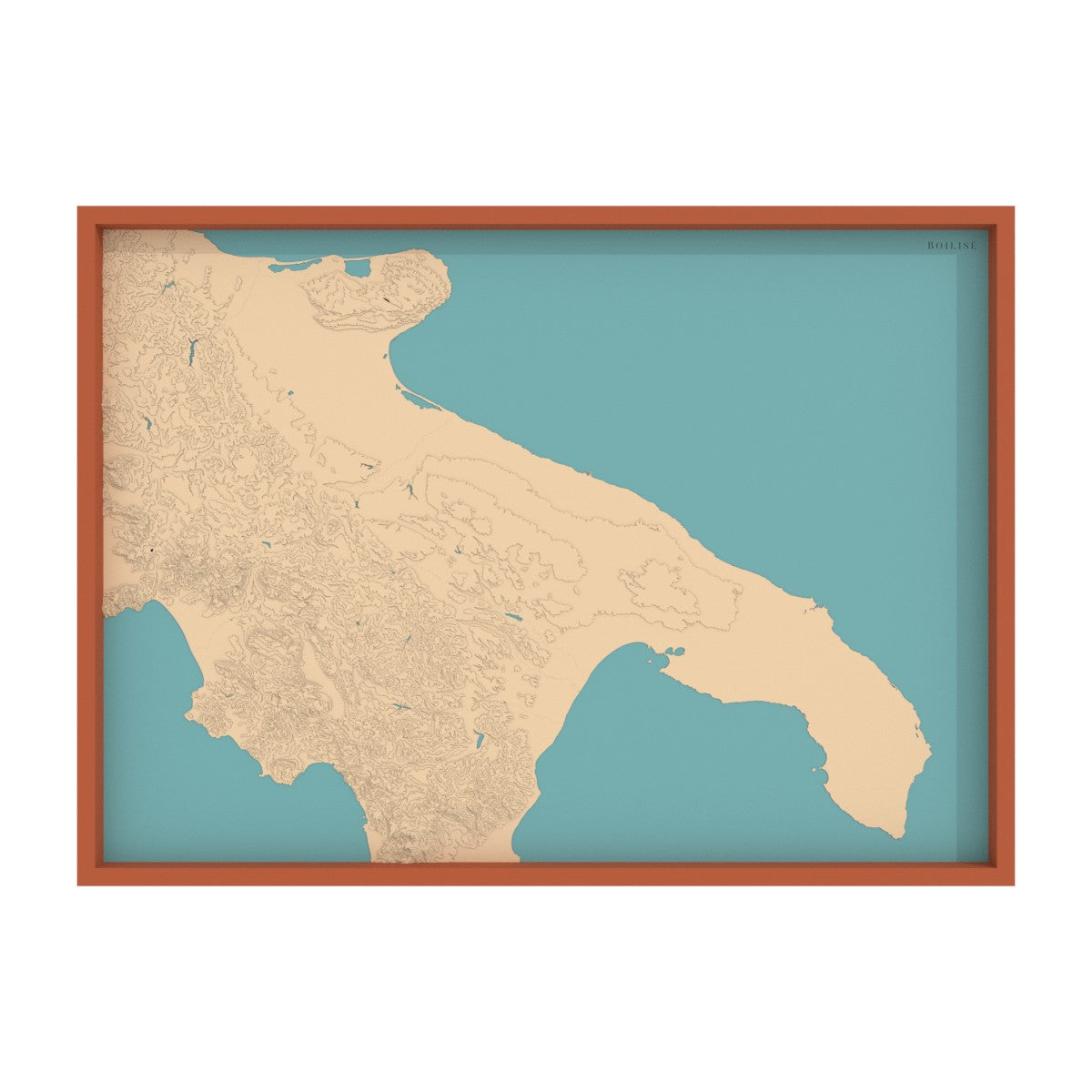 Carte des Pouilles (Italie)