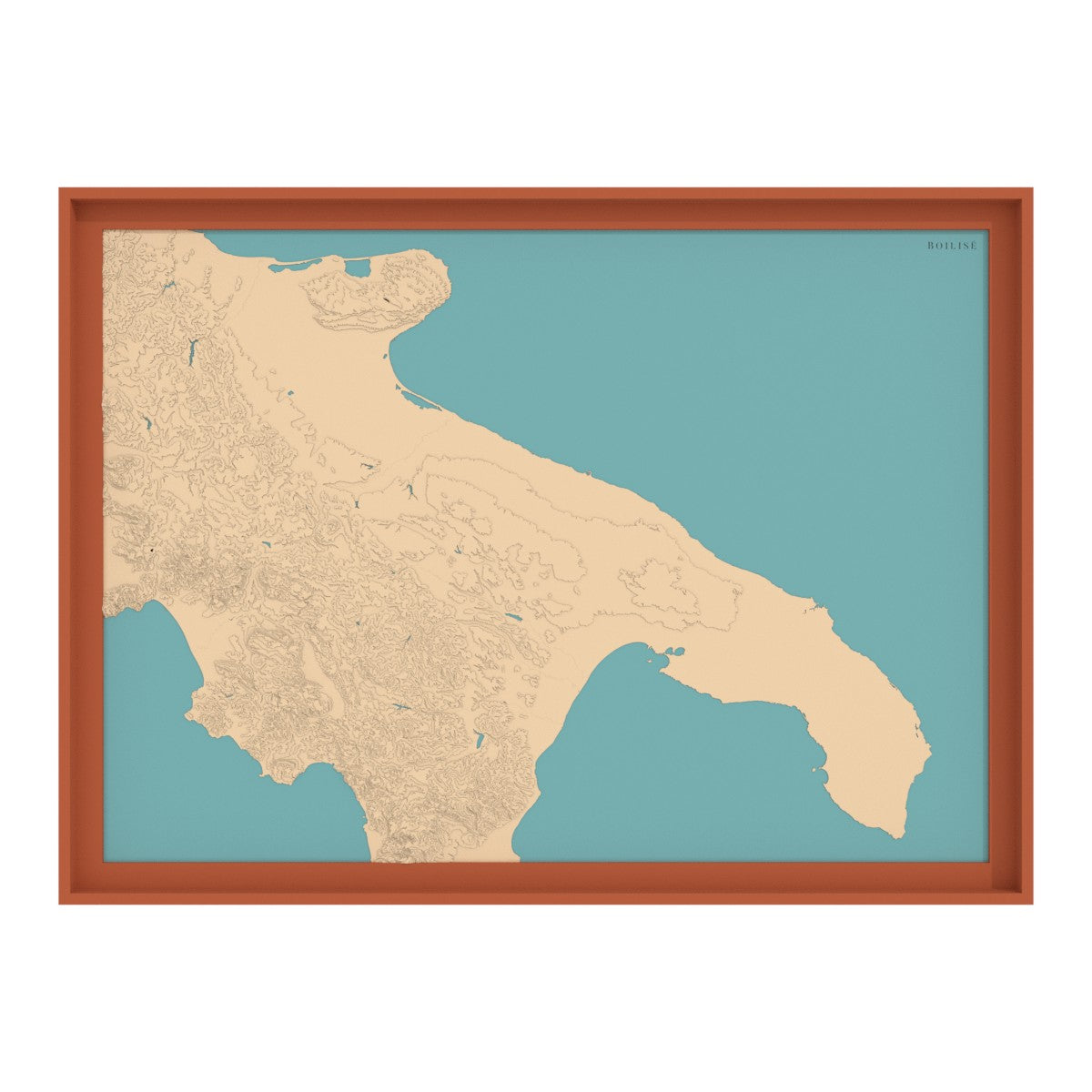 Carte des Pouilles (Italie)
