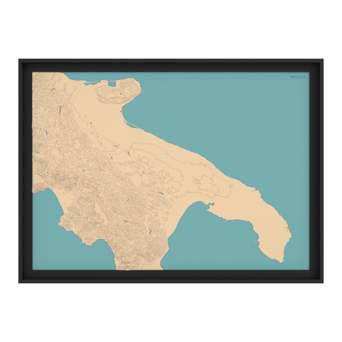 Carte des Pouilles (Italie)