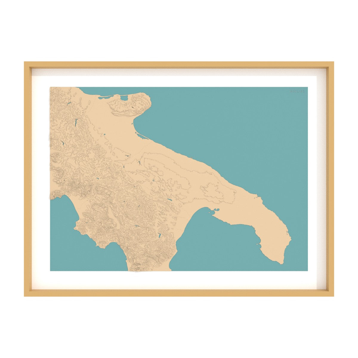 Carte des Pouilles (Italie)