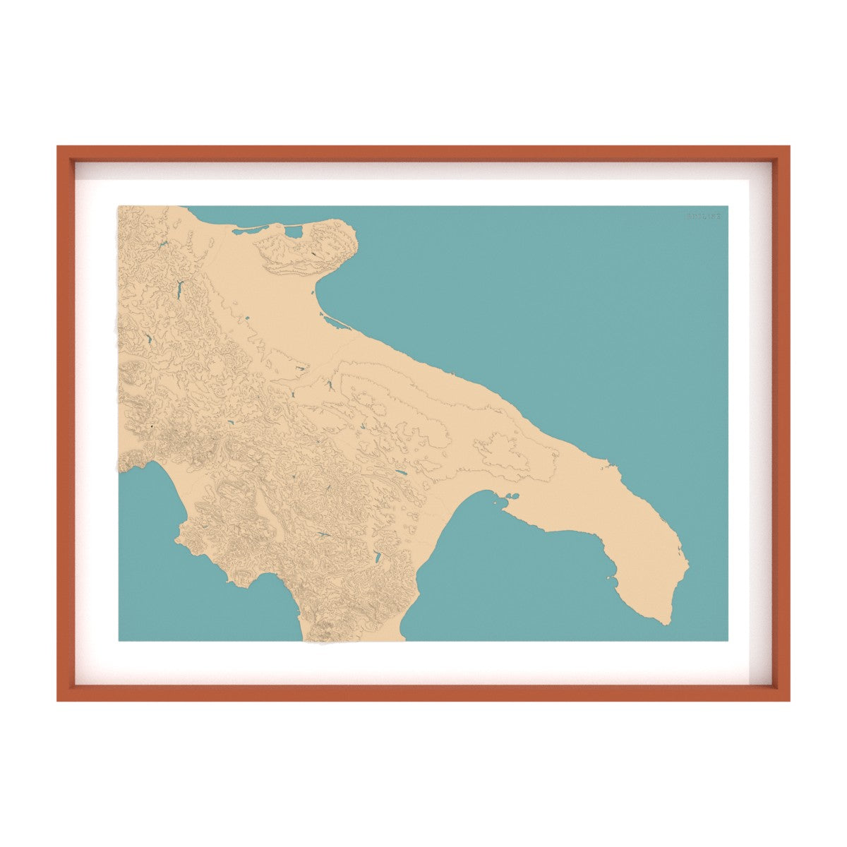 Carte des Pouilles (Italie)
