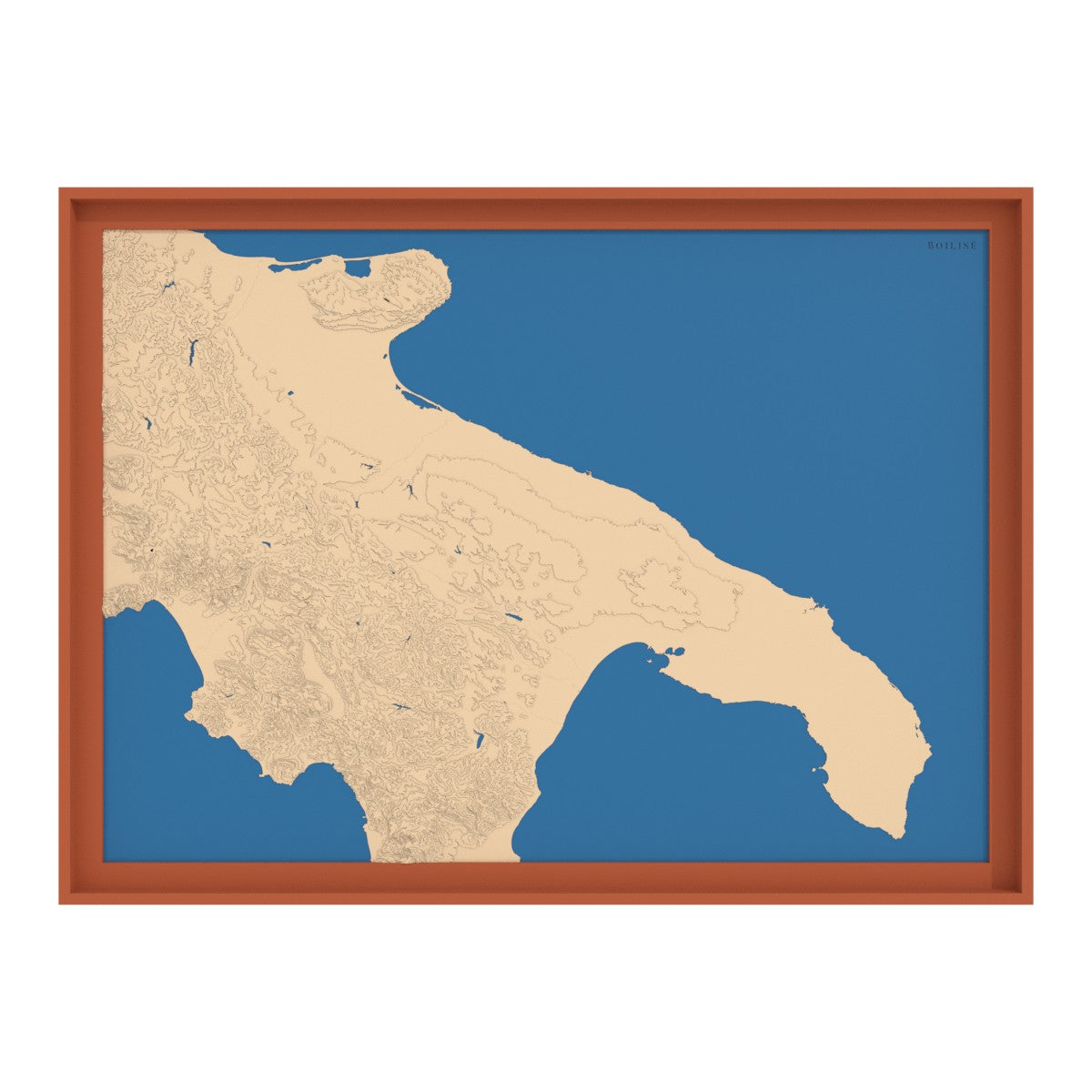 Carte des Pouilles (Italie)