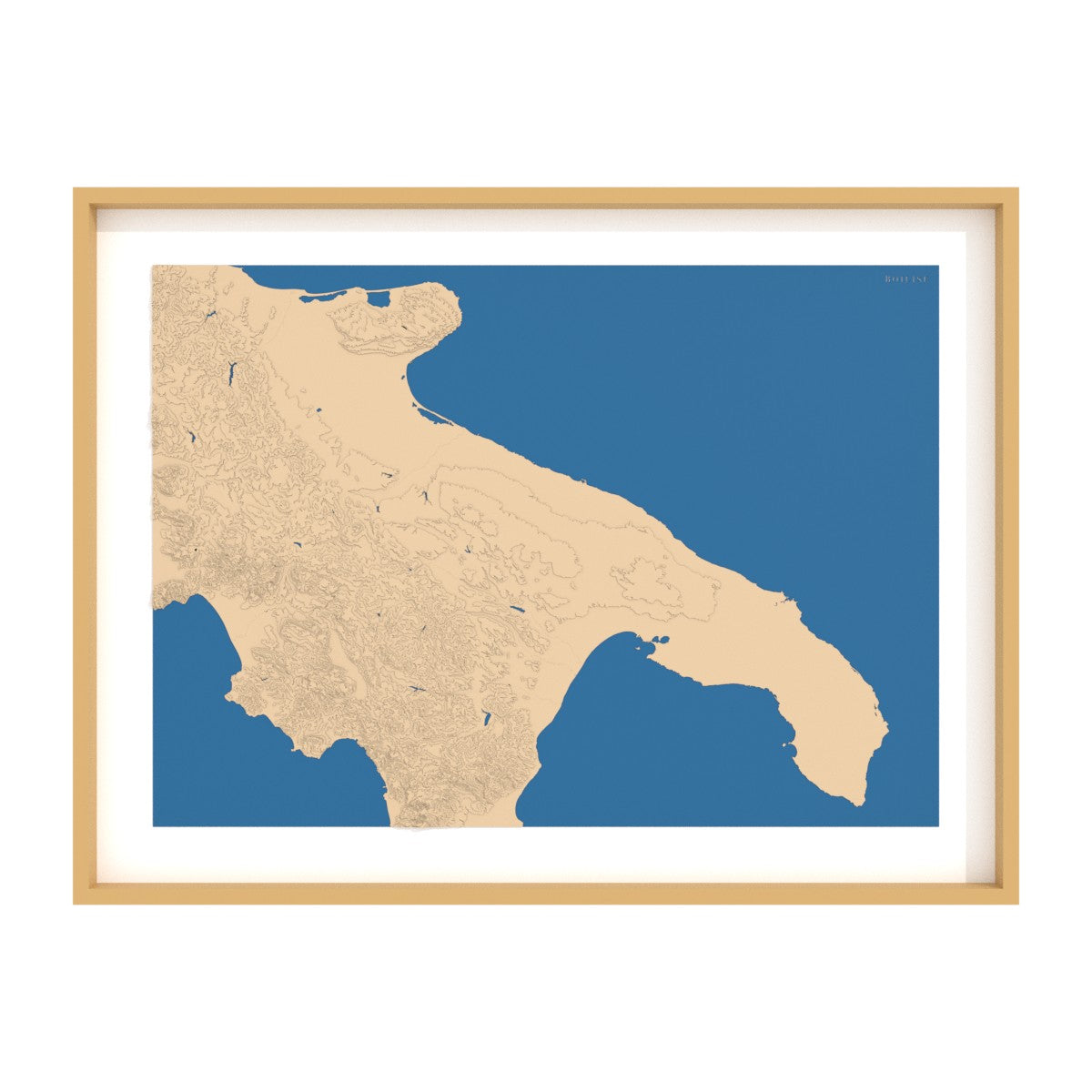 Carte des Pouilles (Italie)