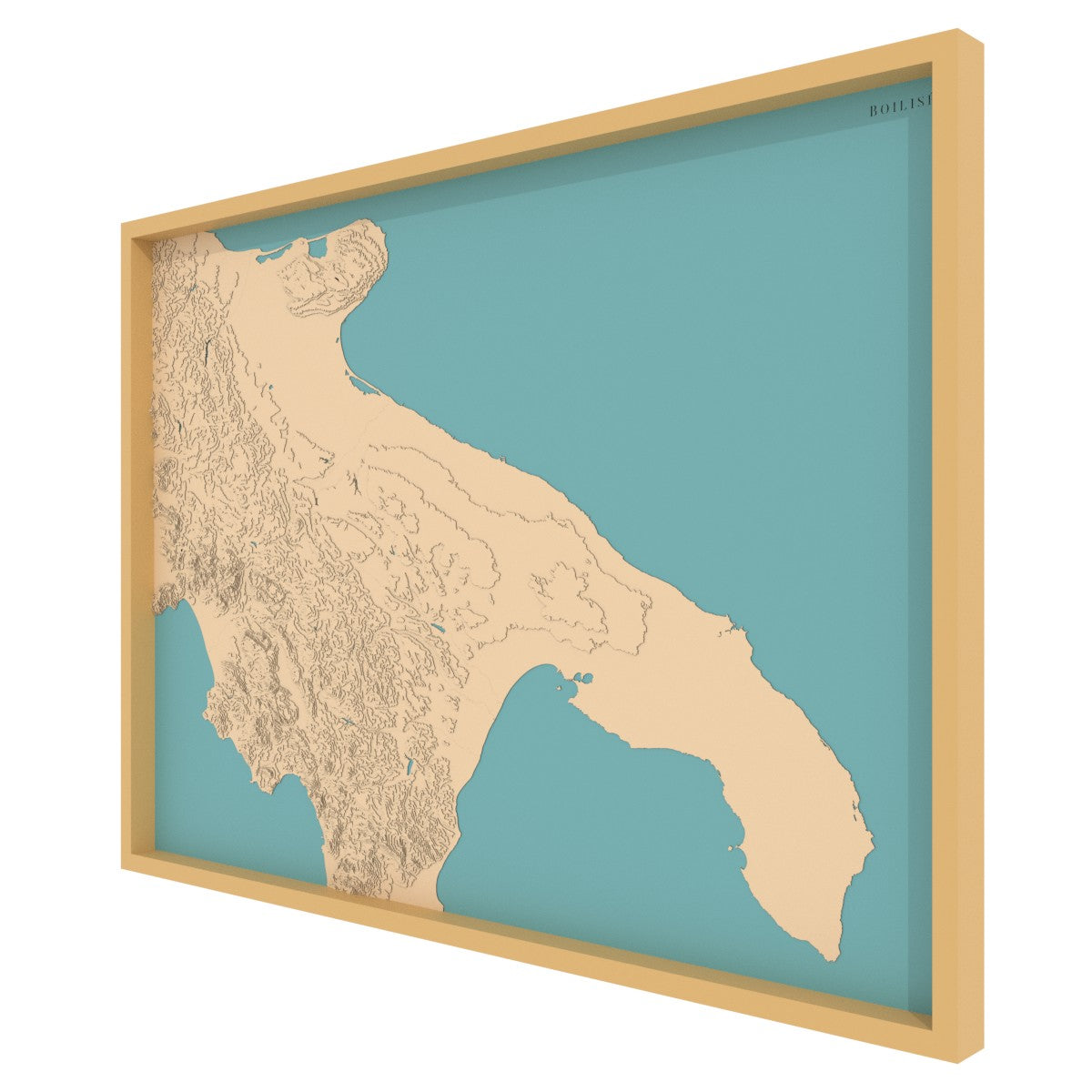 Carte des Pouilles (Italie)
