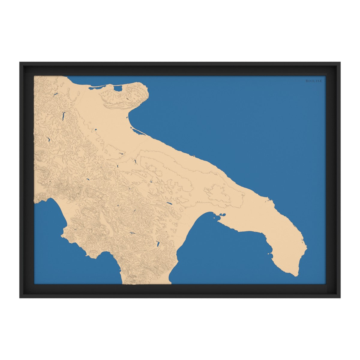 Carte des Pouilles (Italie)