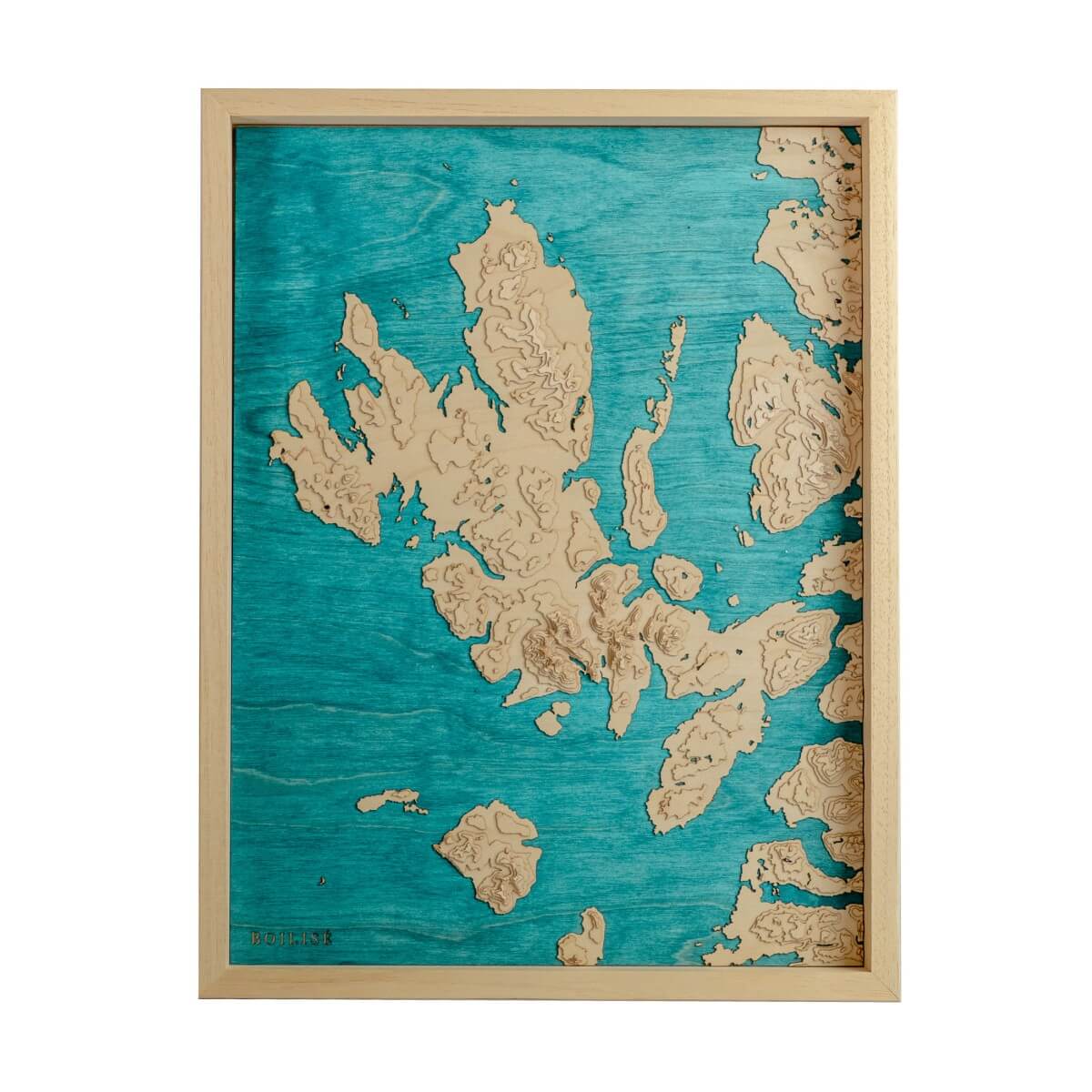 L'île de Skye (Écosse) en bois et en relief pour votre déco