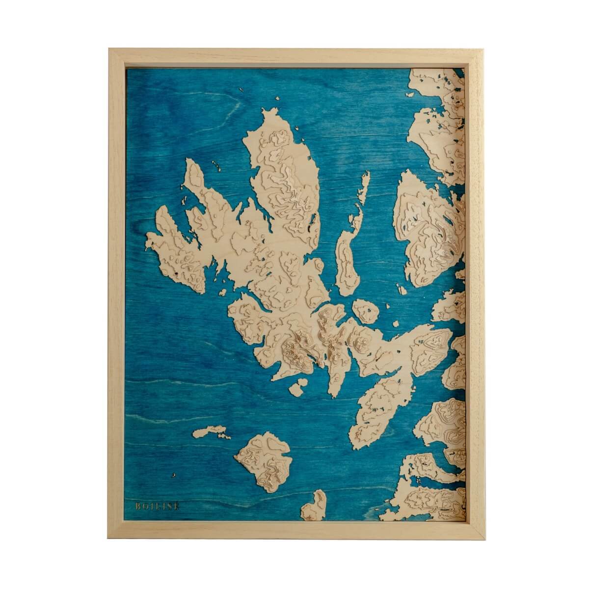 L'île de Skye (Écosse) représentée dans une carte au style unique