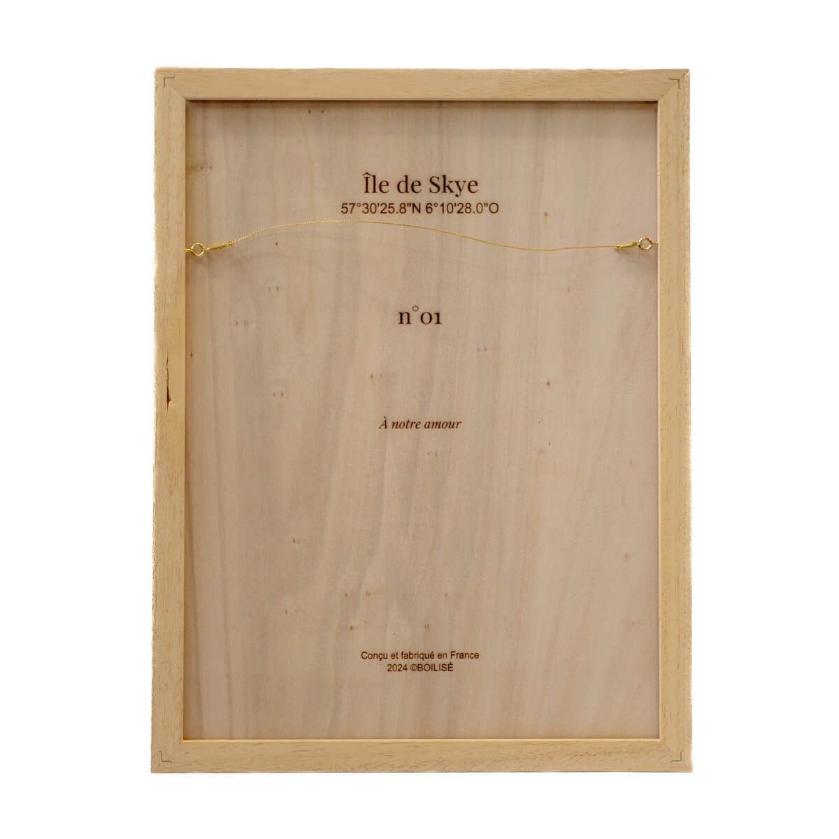 Dos personnalisé de la carte de l'île de Skye