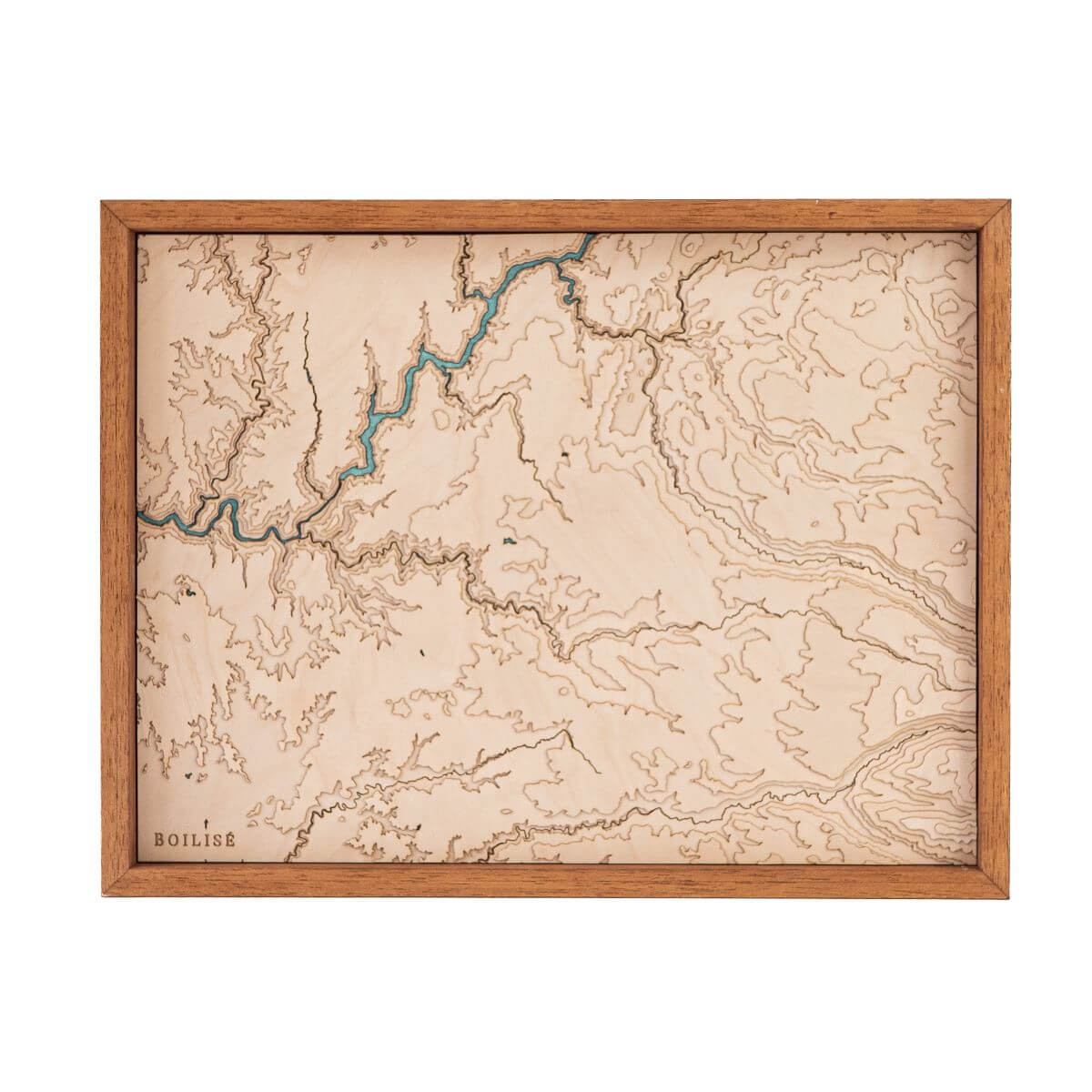 Carte originale de la vallée de l'Auze : en bois et en relief