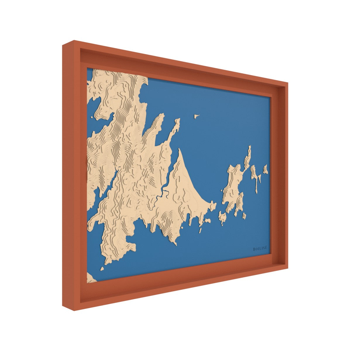 Map of Whitehaven beach (Australia)