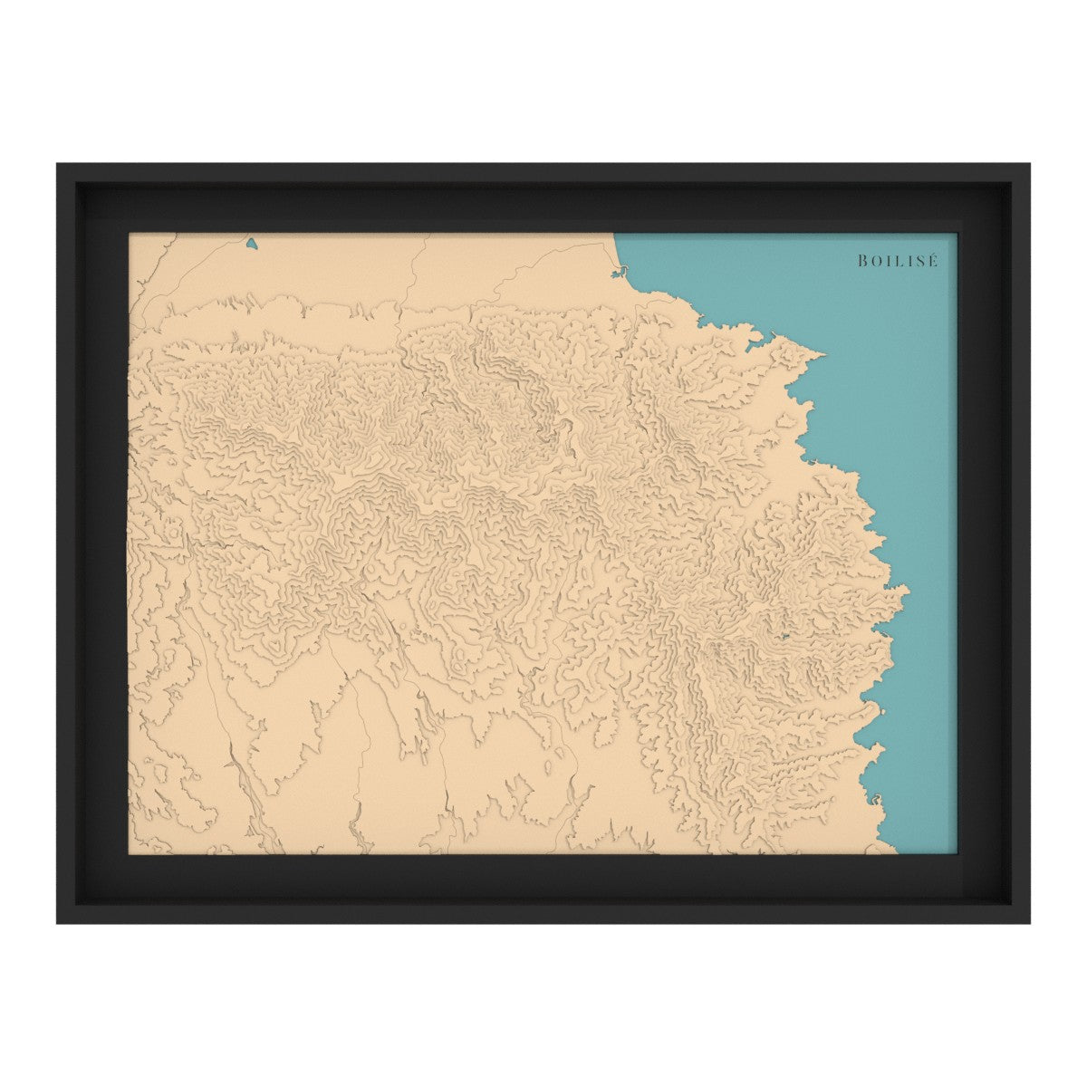 Map of the Albères massif