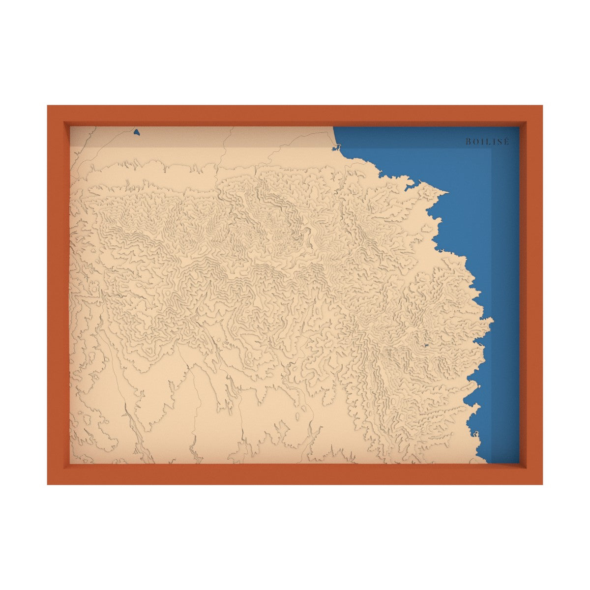Map of the Albères massif