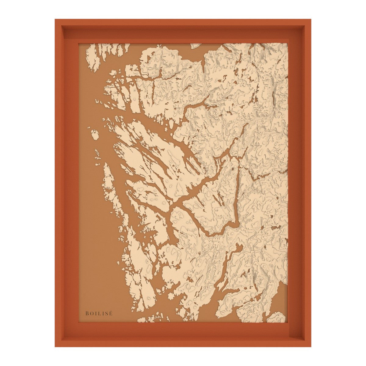 Map of Bergen in the heart of the fjords