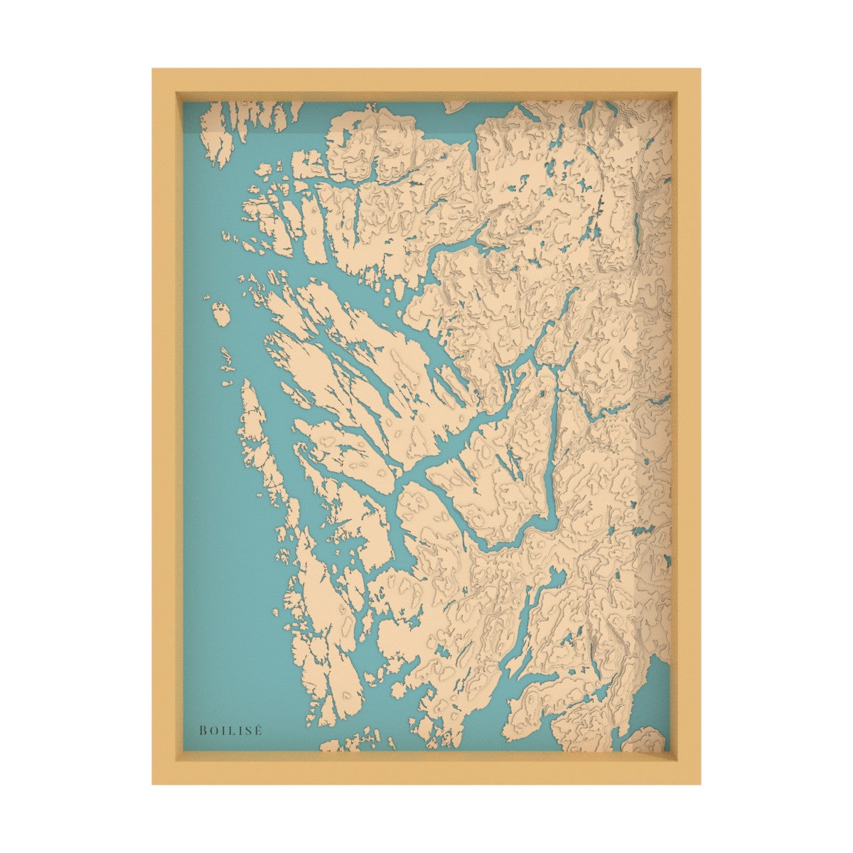 Map of Bergen in the heart of the fjords