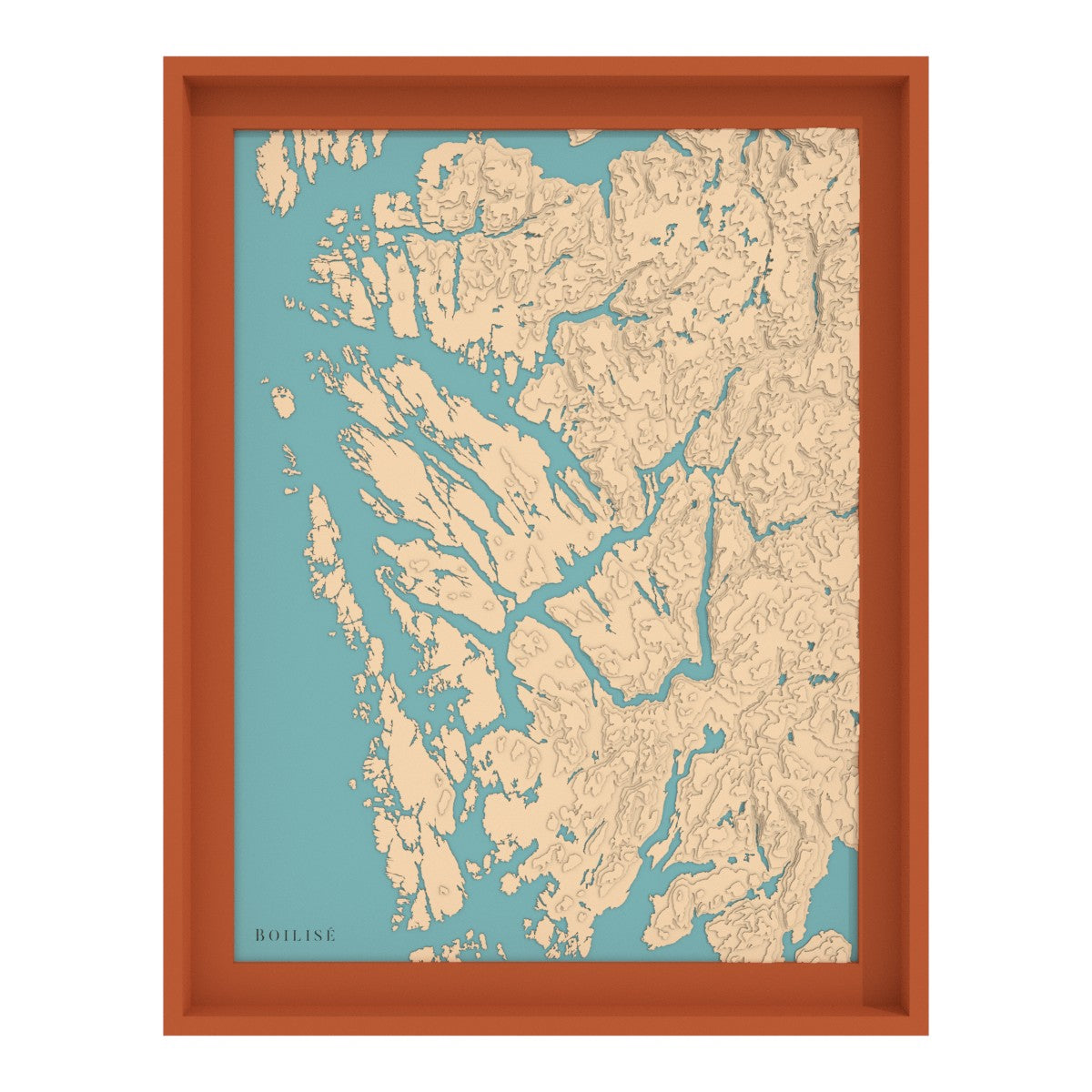 Map of Bergen in the heart of the fjords
