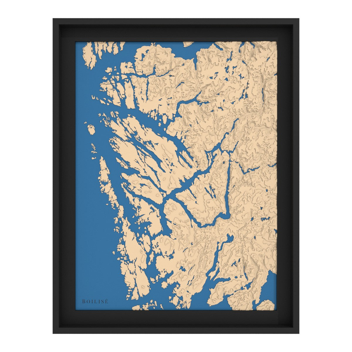 Map of Bergen in the heart of the fjords